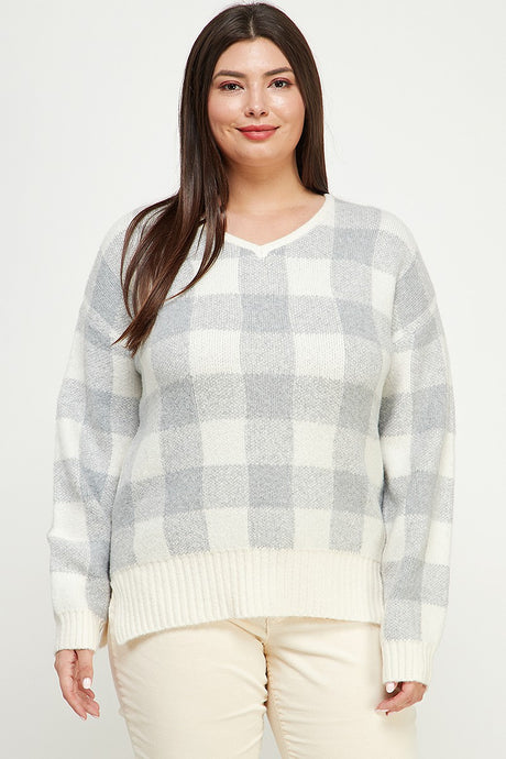 Jenna Plaid Sweater