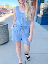 Cadence Denim Romper