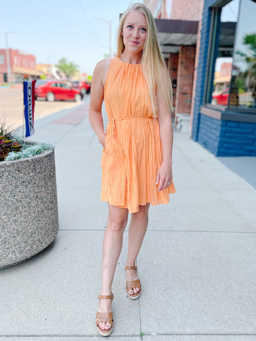 Amanda Tangerine Dress