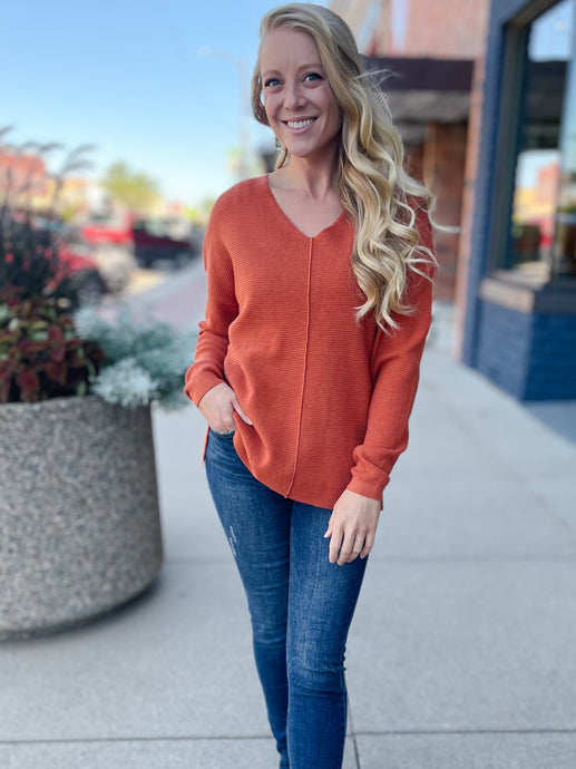 Maple Orange Sweater