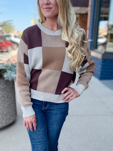 Emily Checkered Sweater