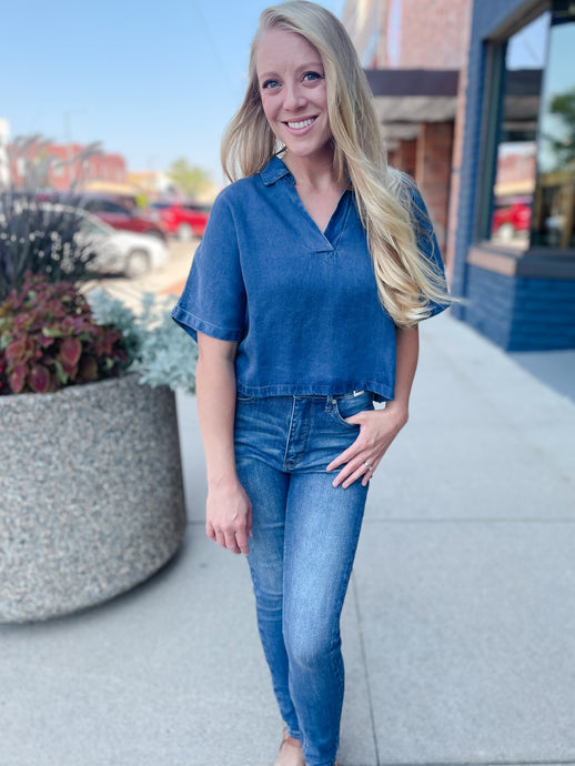 Lindsey Denim Top