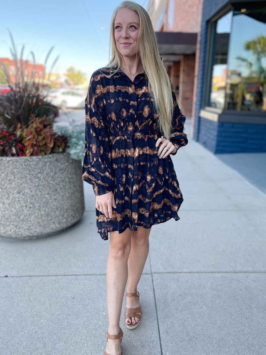 Hannah Button Down Dress