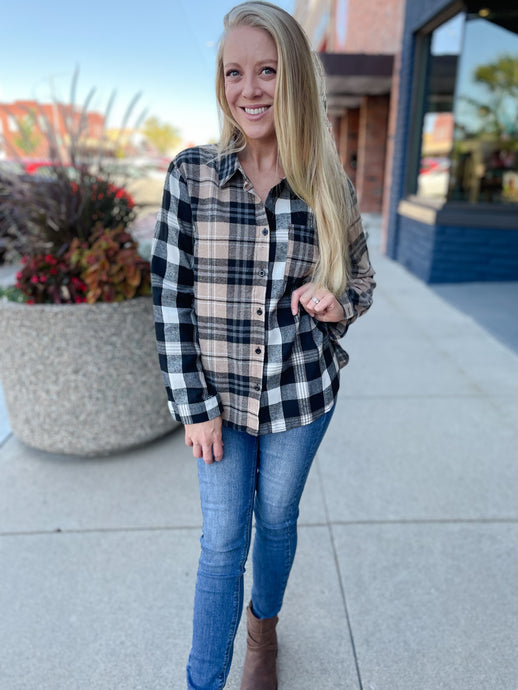 Taylor Plaid Top