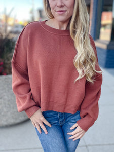 Daphne Rust Sweater