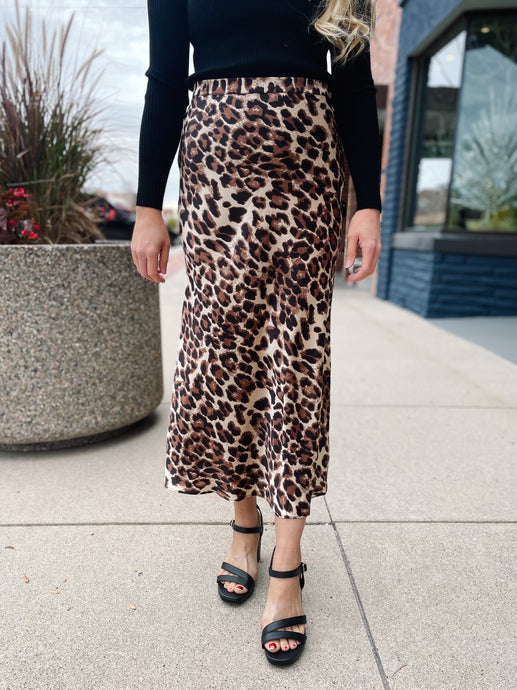 Jemma Leopard Skirt