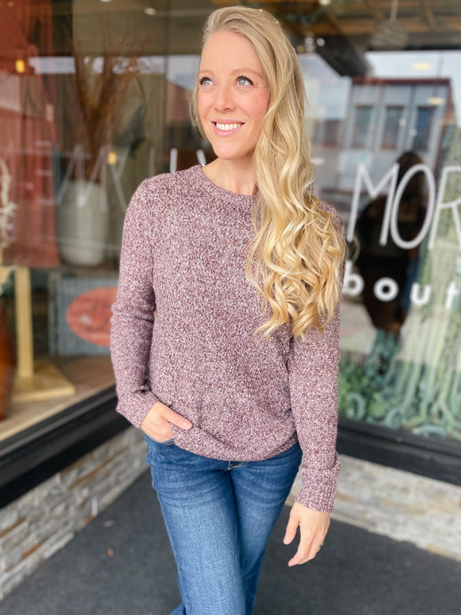 Brittany Burgundy Sweater