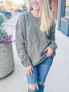 Dylan Olive Sweater