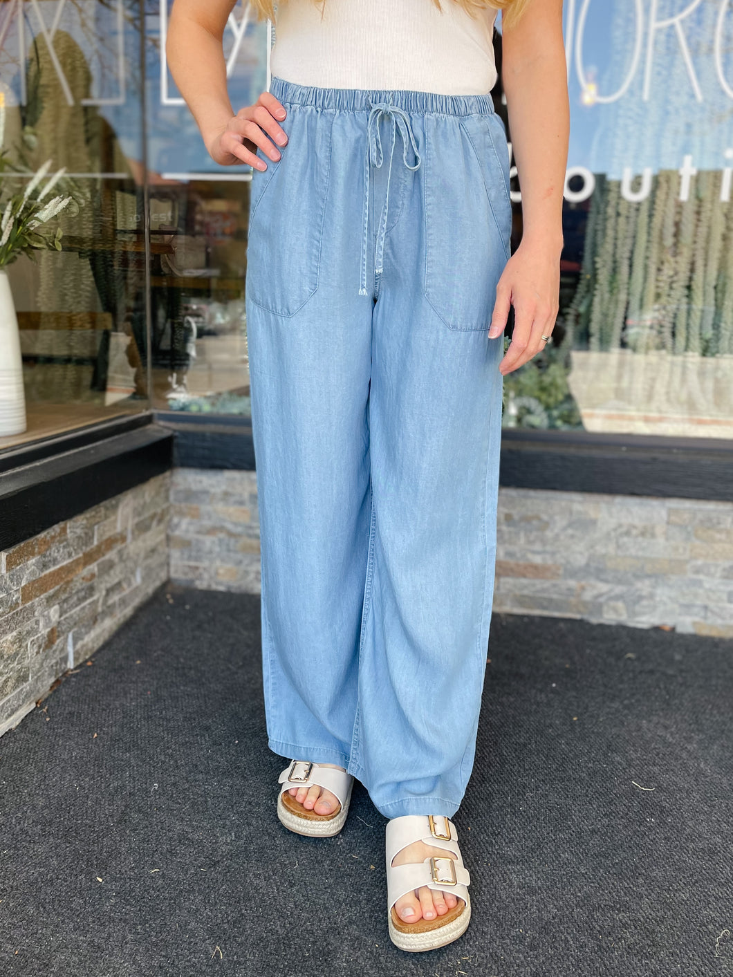 Brenley Chambray Pants