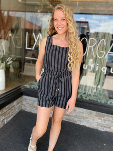 Rhonda Striped Romper