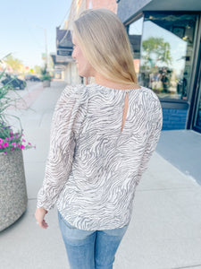 Raya Animal Print Top