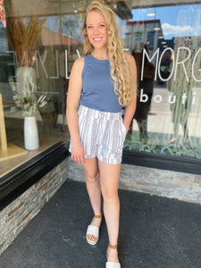 Joan Navy Shorts