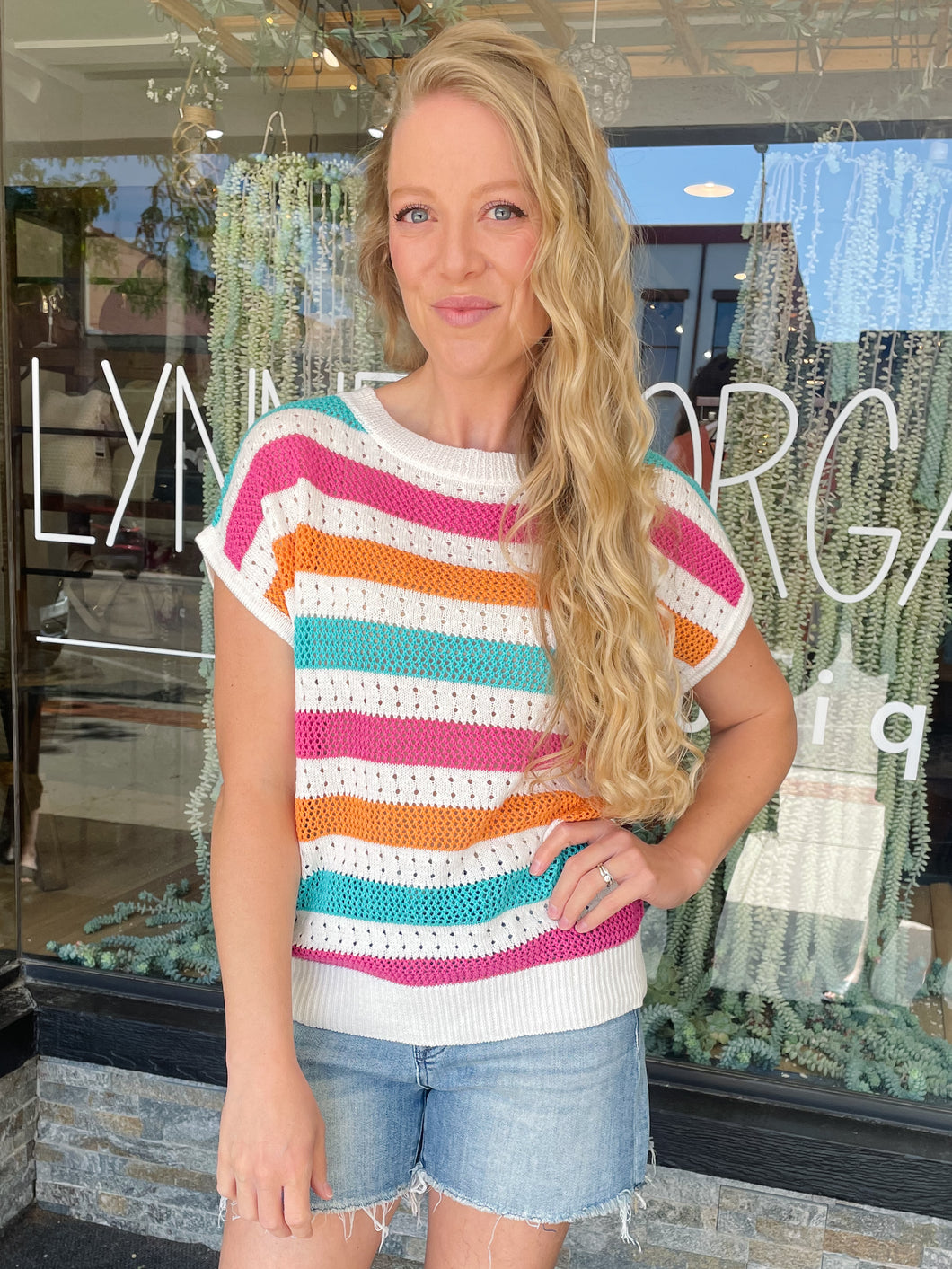 Melody Color Block Sweater