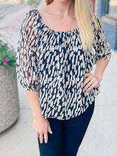 Camilla Abstract Print Top