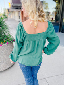 Saylor Green Top