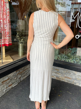 Gemma Grey Stripe Dress