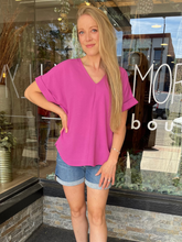 Clara Magenta Top
