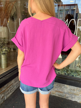 Clara Magenta Top