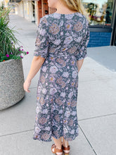 Coraline Olive Printed Dress