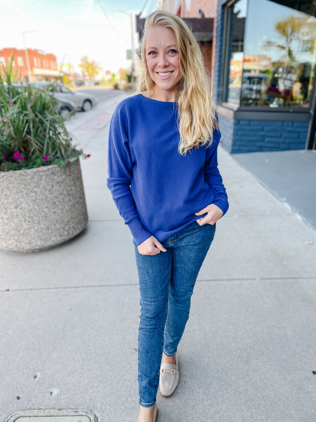 Jaylene Blue Sweater