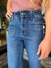 Jimi High-Rise Wide Leg Patch Pocket I MICA