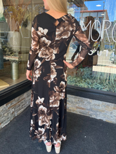 Chandra Floral Mesh Midi Dress