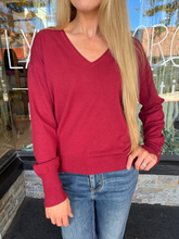 Maggie Burgundy Sweater