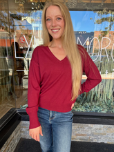 Maggie Burgundy Sweater