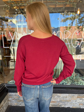Maggie Burgundy Sweater