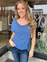 Lila Blue Top