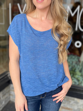 Lila Blue Top