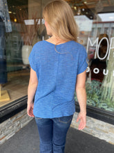 Lila Blue Top