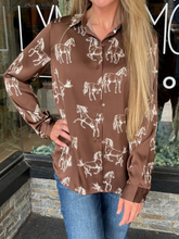 Kayce Horse Print Shirt