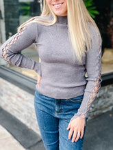 Joanna Lace Up Sweater
