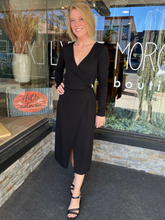 Astrid Black Midi Dress