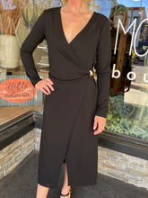 Astrid Black Midi Dress