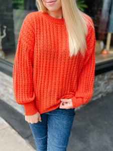 Weston Orange Sweater