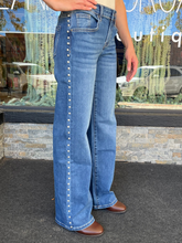 Andie Mid-Rise Embellished Wide Leg | MICA