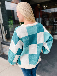 Emmie Aqua Sweater
