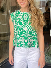 Jennifer Green Print Top