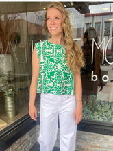 Jennifer Green Print Top