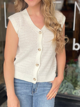 Stacy Off-White Sweater Vest