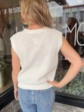 Stacy Off-White Sweater Vest