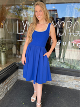 Azure Stitch Detailed Dress