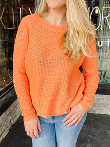 Tami Orange Sweater