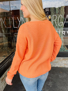 Tami Orange Sweater