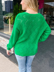 Amber Green Sweater