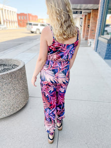 Midnight Tropical Jumpsuit
