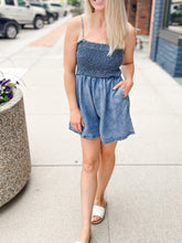 Reagan Denim Blue Romper