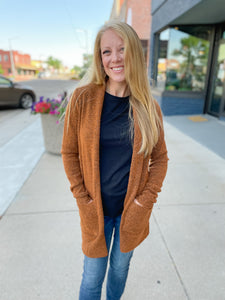 Amber Open Front Cardigan